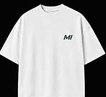 Tee Mauvaise Influence, blanc, écriture verte, face